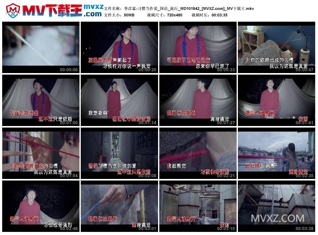 季彦霖-习惯当作爱_国语_流行_MD101842